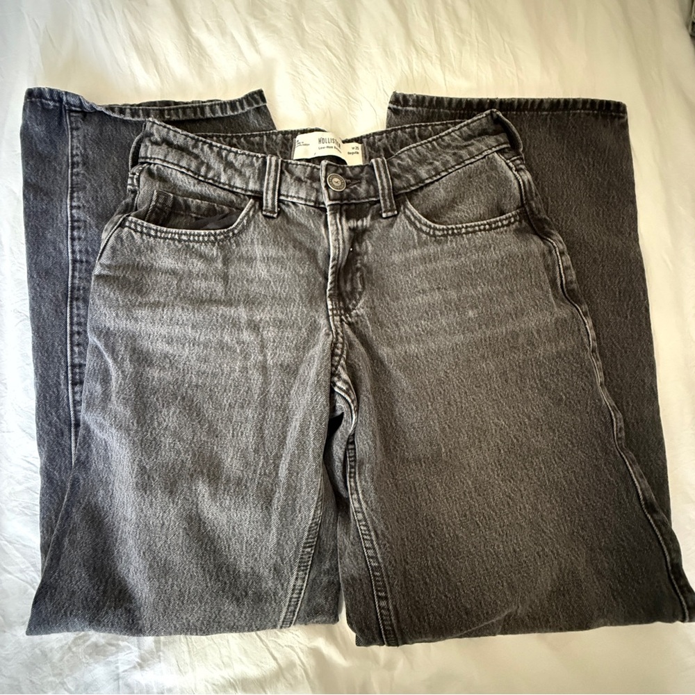 hollister low rise baggy jeans